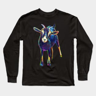 Cute BLACK GOAT Sticker by Robert Phelps Long Sleeve T-Shirt